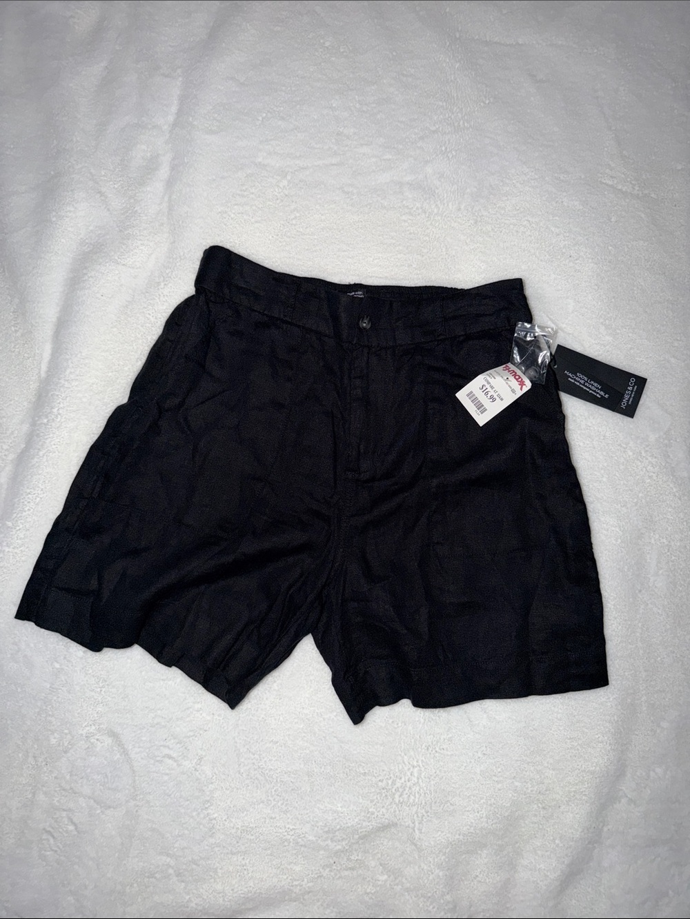 Classic Black Flat-Front Women's Shorts